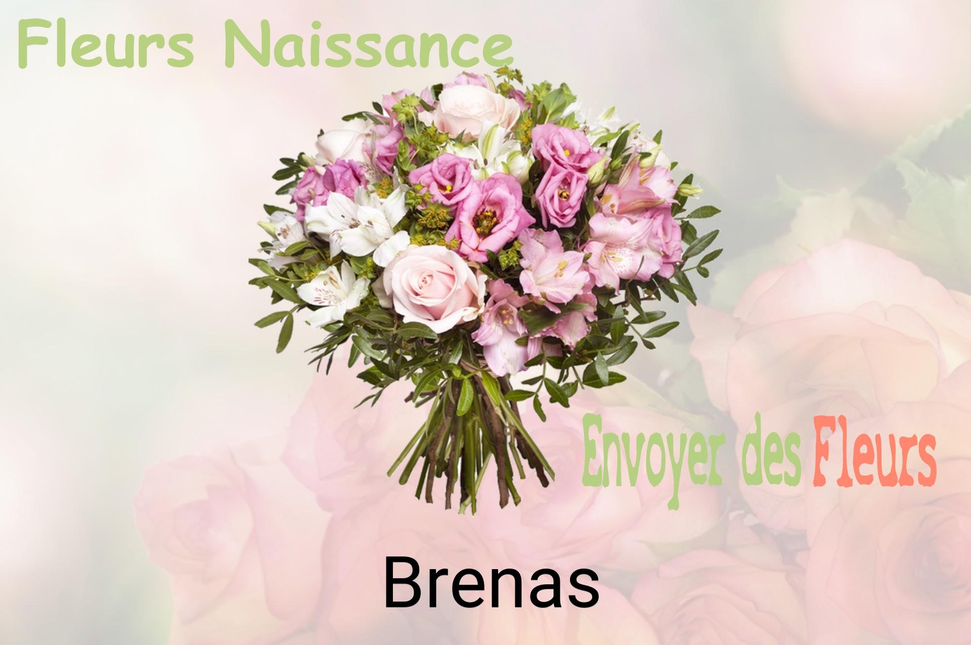 Bouquet de fleurs de naissance livré à Brenas